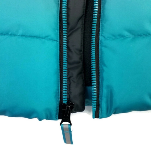 Wonder Nation Clear Ocean Ombre Zip Front Hooded Bubble Coat Toddler Boy 2T EUC - Picture 6 of 14